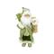 12" St. Patrick's Irish Standing Santa Claus Christmas Figure with Teddy Bear and Gift Bag